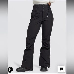 Roxy black rising high snow pants NWT XS